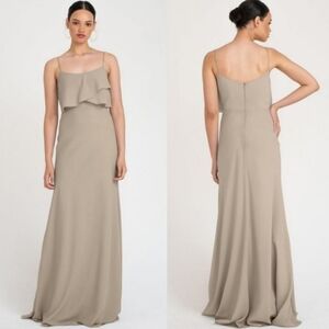 Jenny Yoo Blake Gown Truffle Sz 0